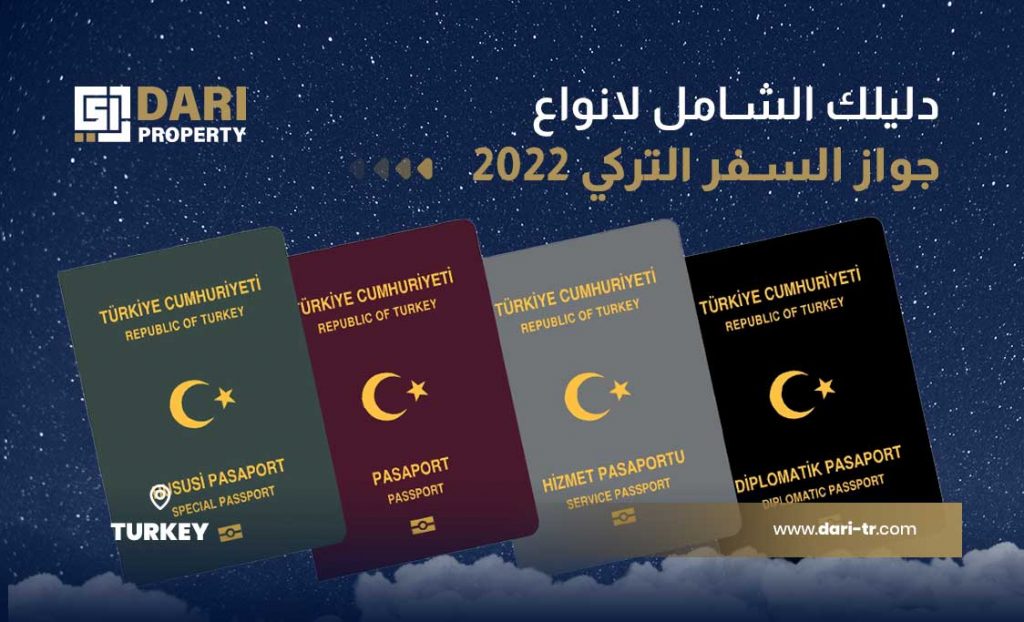 دليلك الشامل لانواع جواز السفر التركي 2022